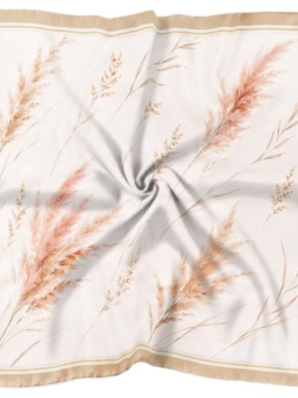 Silk Satin Hair Scarf for Women 27.5" Long Neck Handbag Accessory